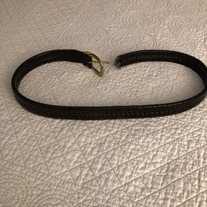 Coach black woven braided belt.